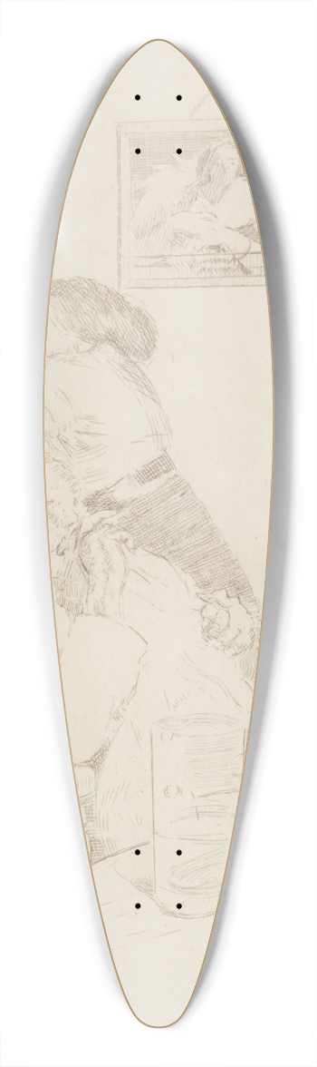 Walter Richard Sickert - Ennui 39.3 inch art pintail longboard deck