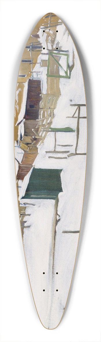 Walter Ufer - Taos in the Snow 39.3 inch art pintail longboard deck