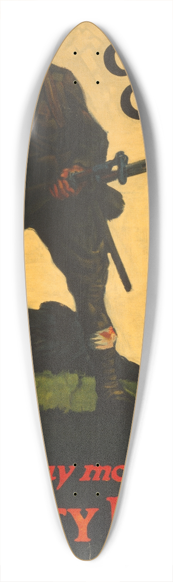 Walter Whitehead - Come on! Buy more Liberty Bonds 39.3 inch art pintail longboard deck