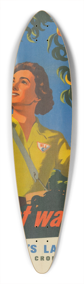 War Food Administration - Harvest War Crops 39.3 inch art pintail longboard deck