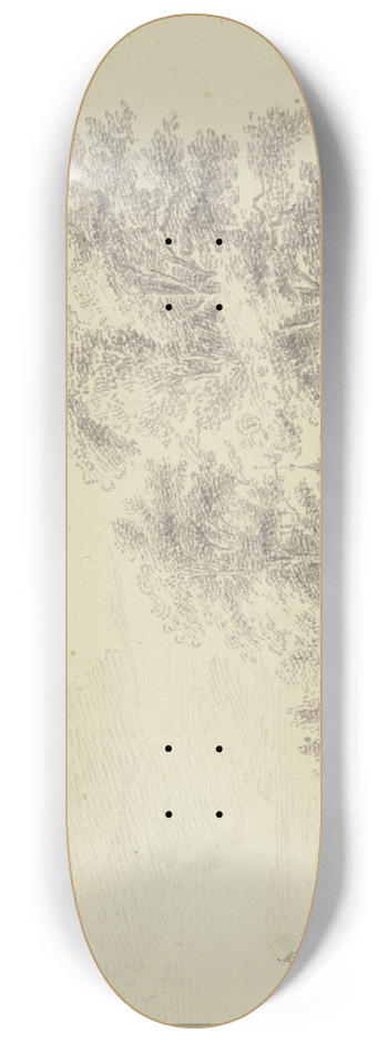 Abraham de Haen the Younger - Mylpaal in Tulpinburg 8.25 inch art skate deck