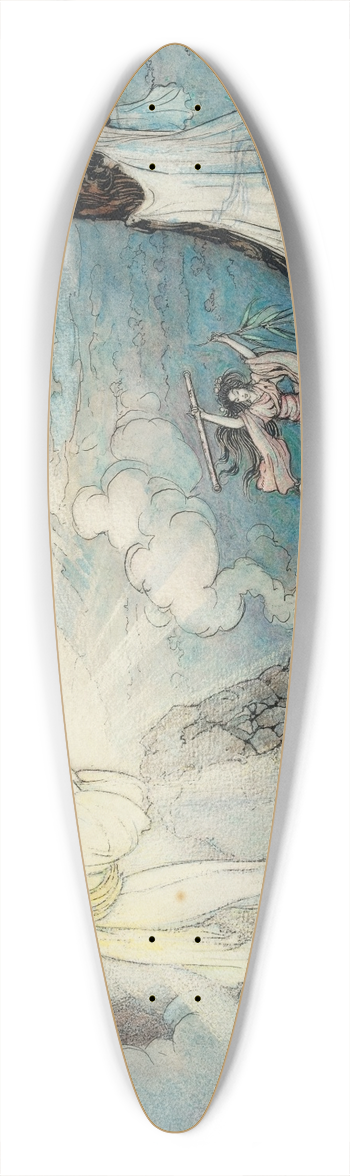 Warwick Goble - The Story of Suza, the Impetuous 39.3 inch art pintail longboard deck
