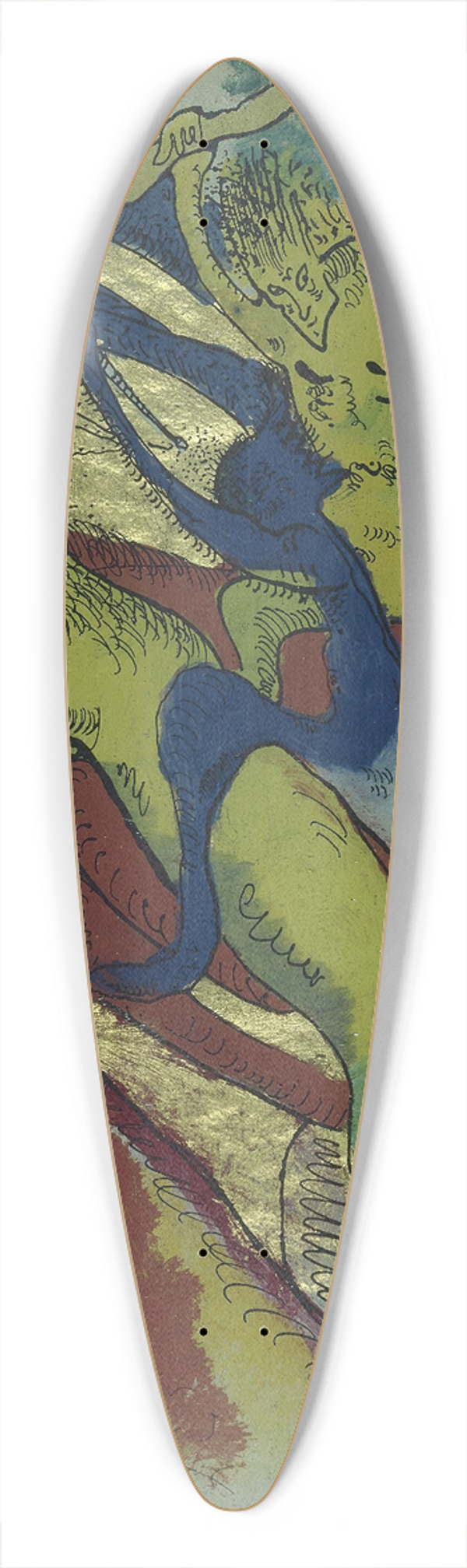 Wassily Kandinsky - Apocalyptic Riders I 39.3 inch art pintail longboard deck