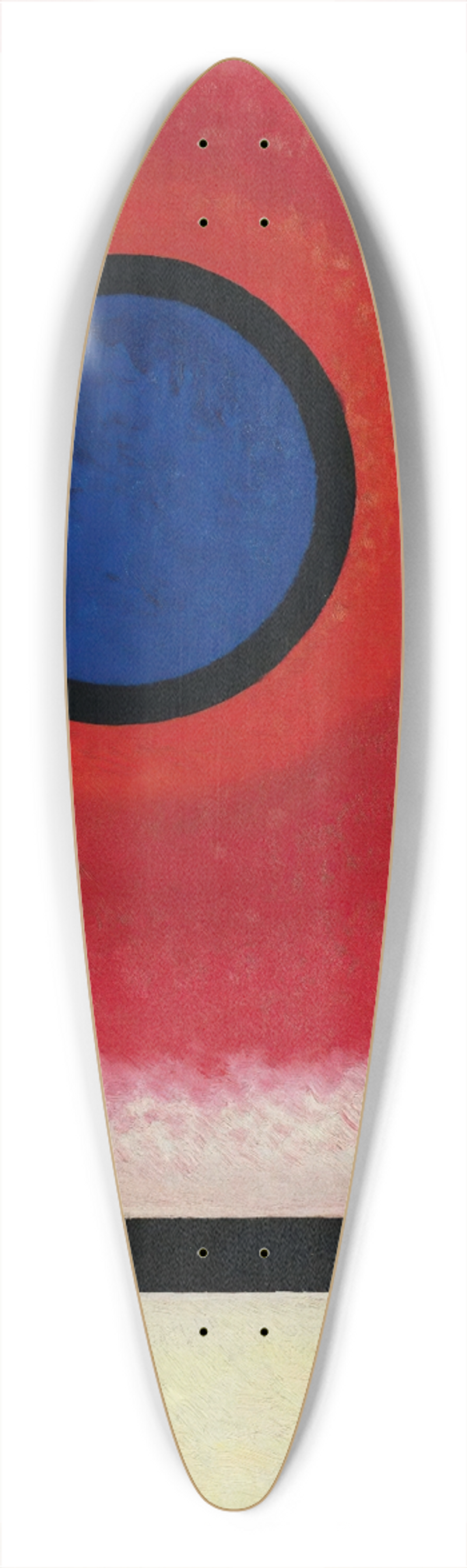 Wassily Kandinsky - Blauer Kreis No. 2 (Cercle Bleu Ii) 39.3 inch art pintail longboard deck