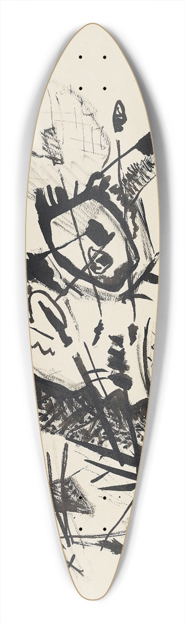 Wassily Kandinsky - Draft for Composition VII II 39.3 inch art pintail longboard deck