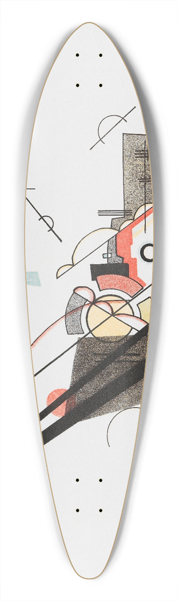 Wassily Kandinsky - Frhlicher Aufstieg 39.3 inch art pintail longboard deck
