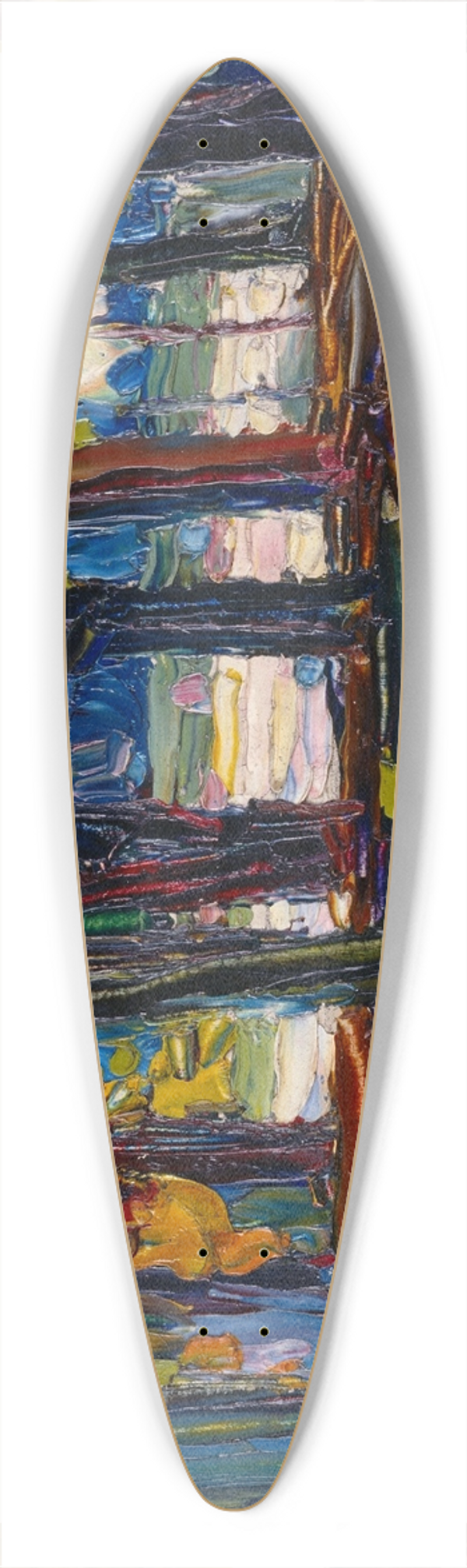 Wassily Kandinsky - In the park of St. Cloud  Fall II 39.3 inch art pintail longboard deck