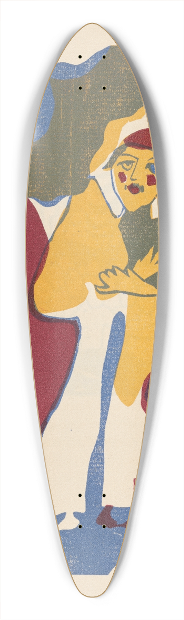 Wassily Kandinsky - Klnge Pl.07 39.3 inch art pintail longboard deck