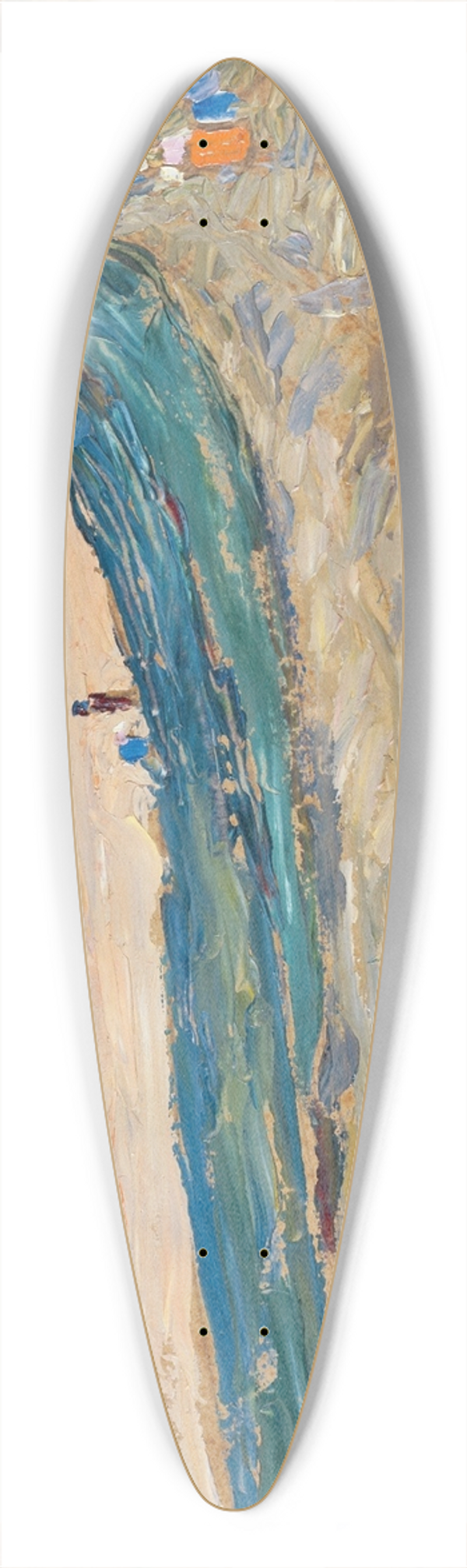 Wassily Kandinsky - Landscape with a yellow field 39.3 inch art pintail longboard deck