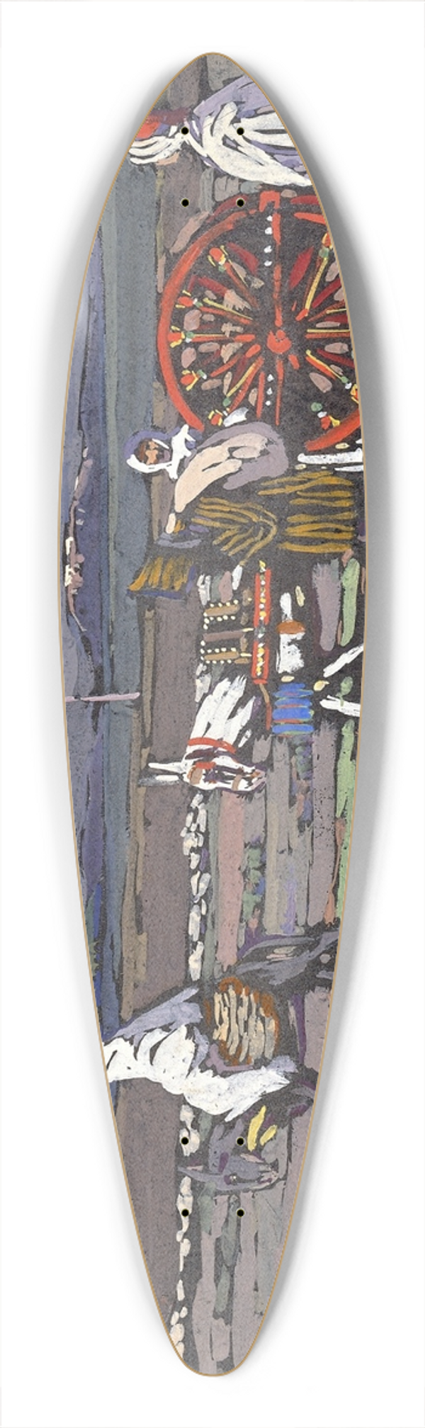 Wassily Kandinsky - Landstrasse 39.3 inch art pintail longboard deck
