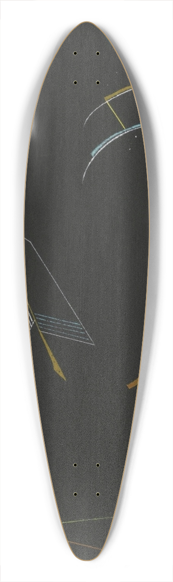 Wassily Kandinsky - Linien (Lines) 39.3 inch art pintail longboard deck