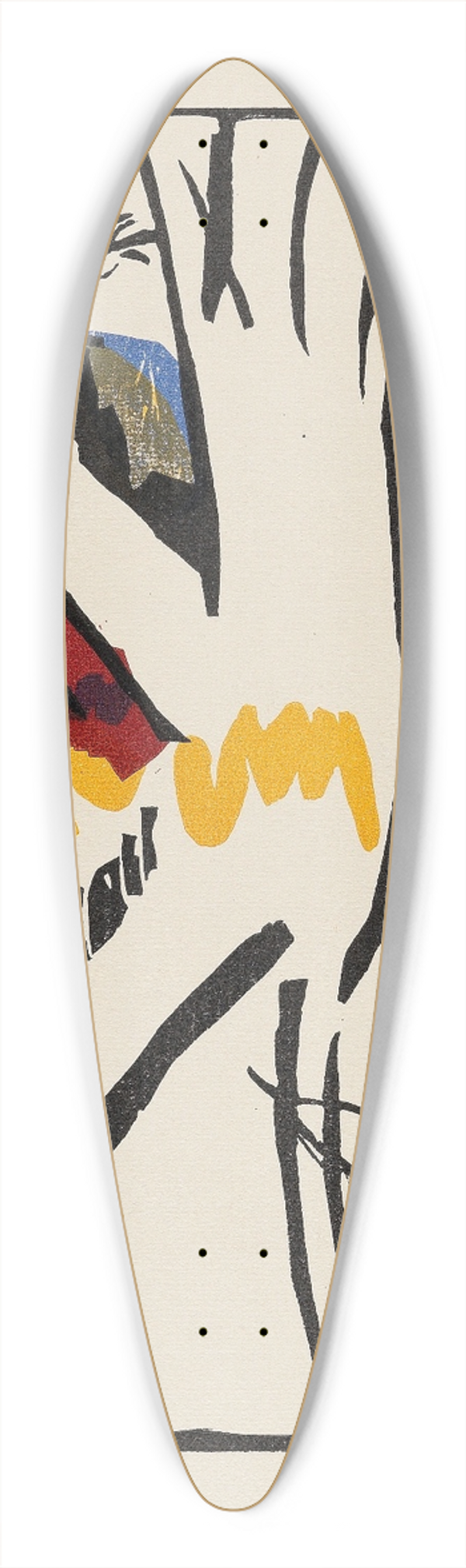 Wassily Kandinsky - Lyrisches 39.3 inch art pintail longboard deck