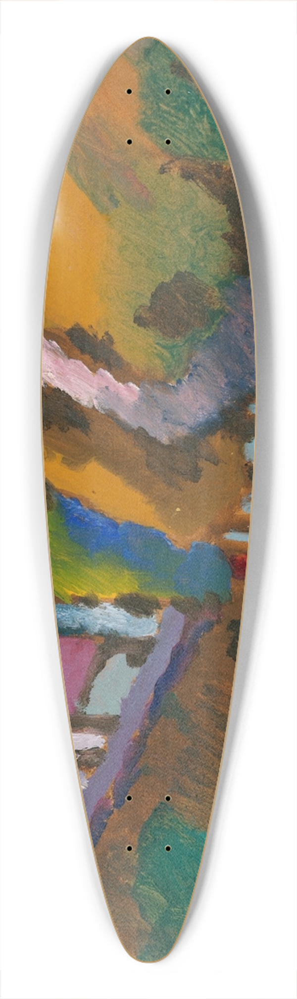 Wassily Kandinsky - Murnau  Castle and Church 39.3 inch art pintail longboard deck