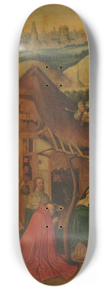 After Hieronymus Bosch - The Adoration of the Magi 8.25 inch art skate deck