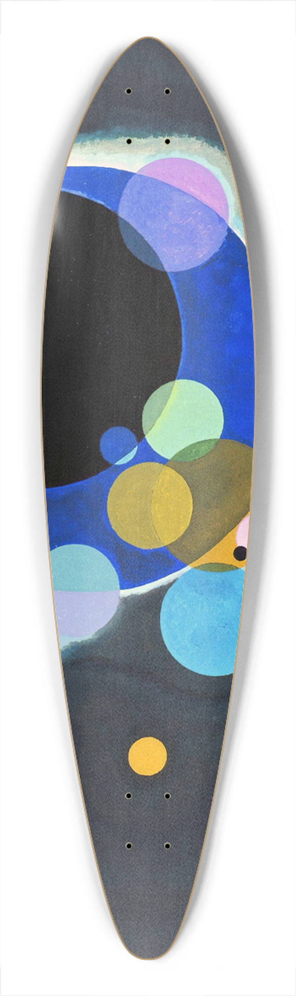 Wassily Kandinsky - Several Circles 39.3 inch art pintail longboard deck