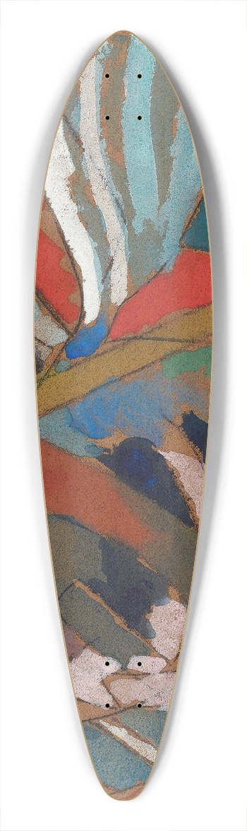 Wassily Kandinsky - St. George II 39.3 inch art pintail longboard deck
