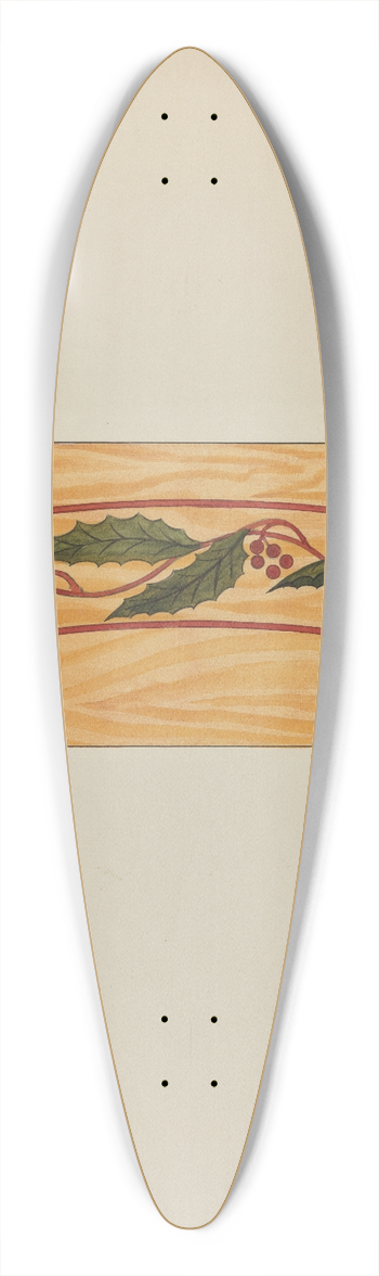Wellington Blewett - Decorative Panel from Rail Car Interior 39.3 inch art pintail longboard deck