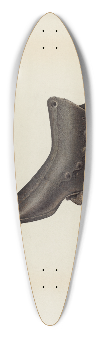 Wellington Blewett - Iron Mannequin Shoe 39.3 inch art pintail longboard deck