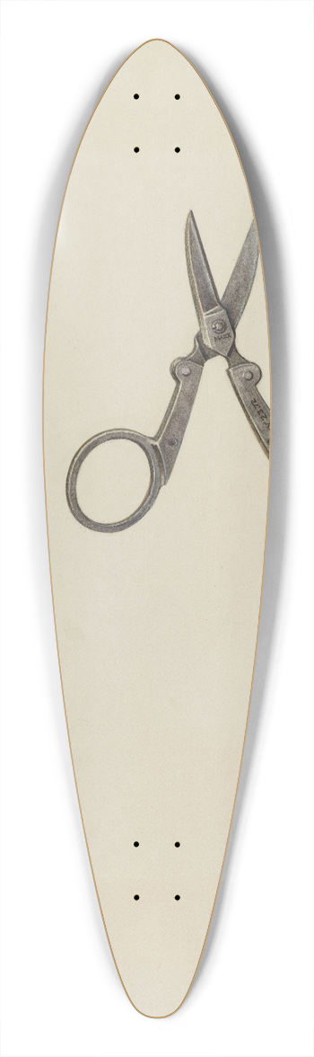 Wellington Blewett - Scissors 39.3 inch art pintail longboard deck