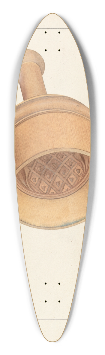 Wilbur M Rice - Butter Mold 39.3 inch art pintail longboard deck