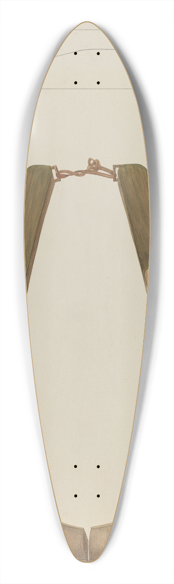 Wilbur M Rice - Horse Collar and Hame 39.3 inch art pintail longboard deck