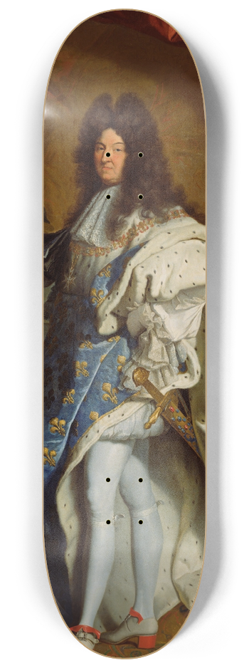 After Hyacinthe Rigaud - Portrait of Louis XIV 8.25 inch art skate deck