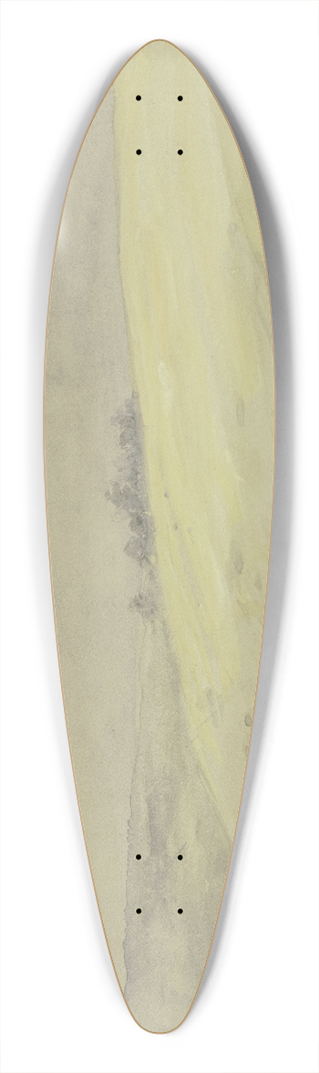 Wilhelm Amandus Beer - Hilly landscape 39.3 inch art pintail longboard deck