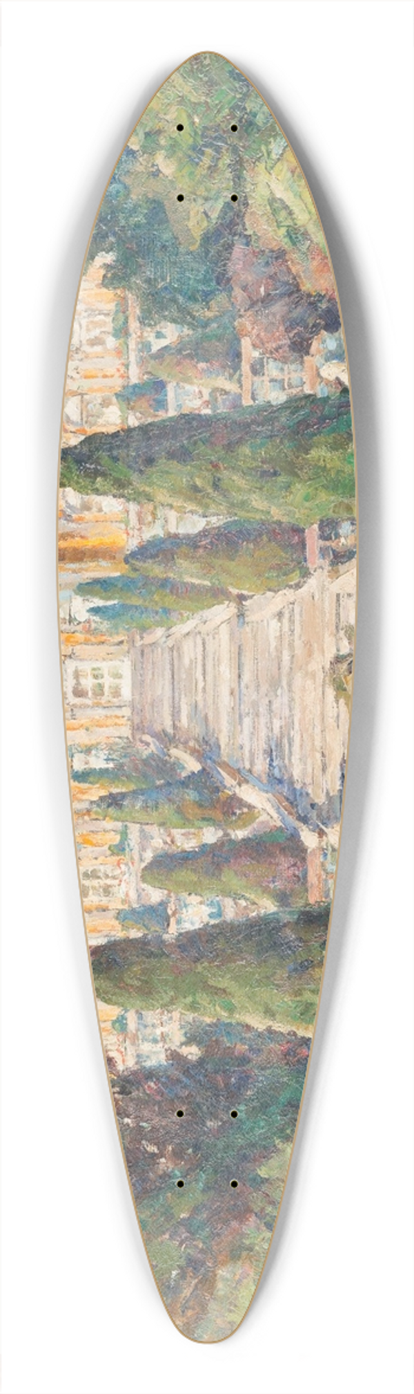 Wilhelm Blanke - Castle Sanssouci 39.3 inch art pintail longboard deck