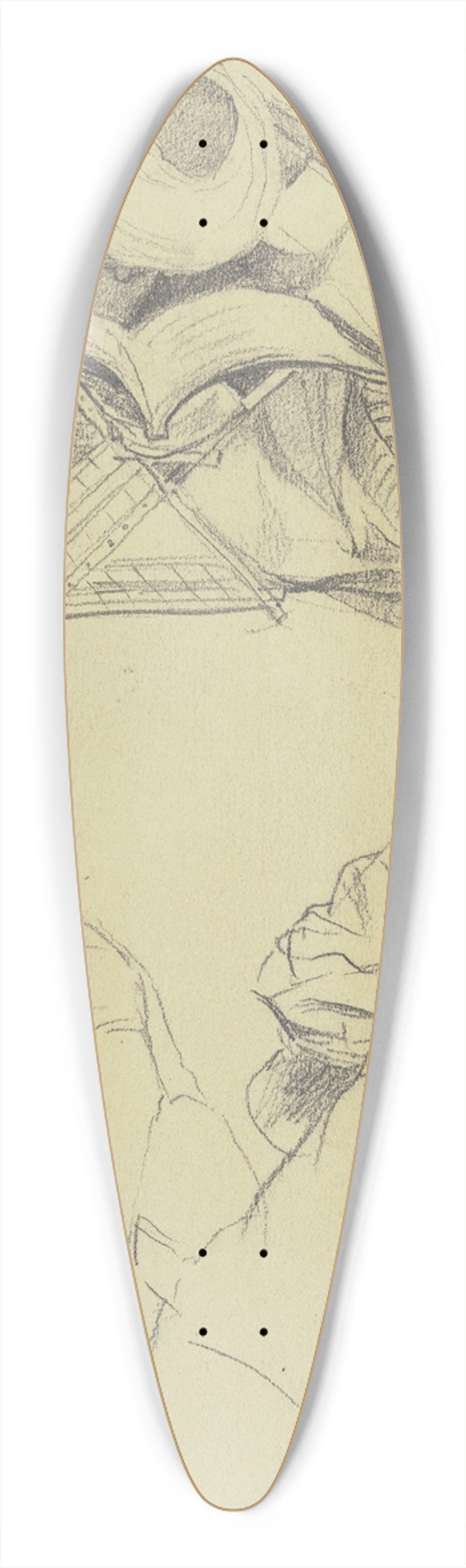 Wilhelm Gentz - Studienblatt; Arabische Gelehrte mit Bchern 39.3 inch art pintail longboard deck