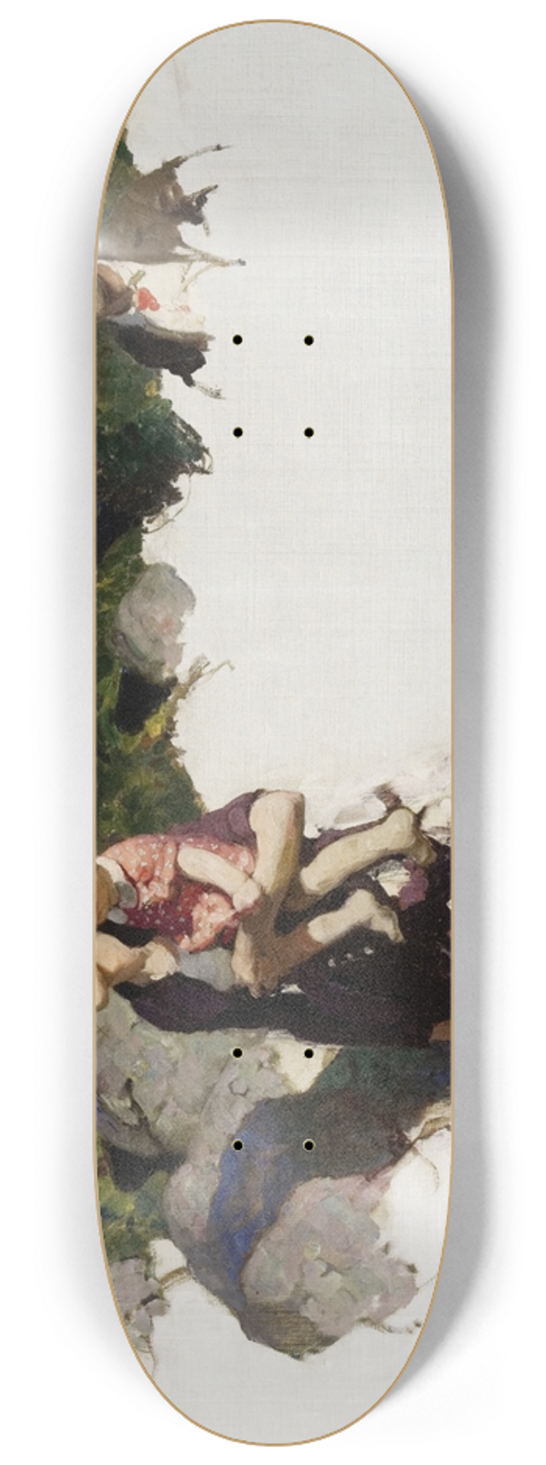 Dean Cornwell - A Finished Story 8.25 inch art skate deck