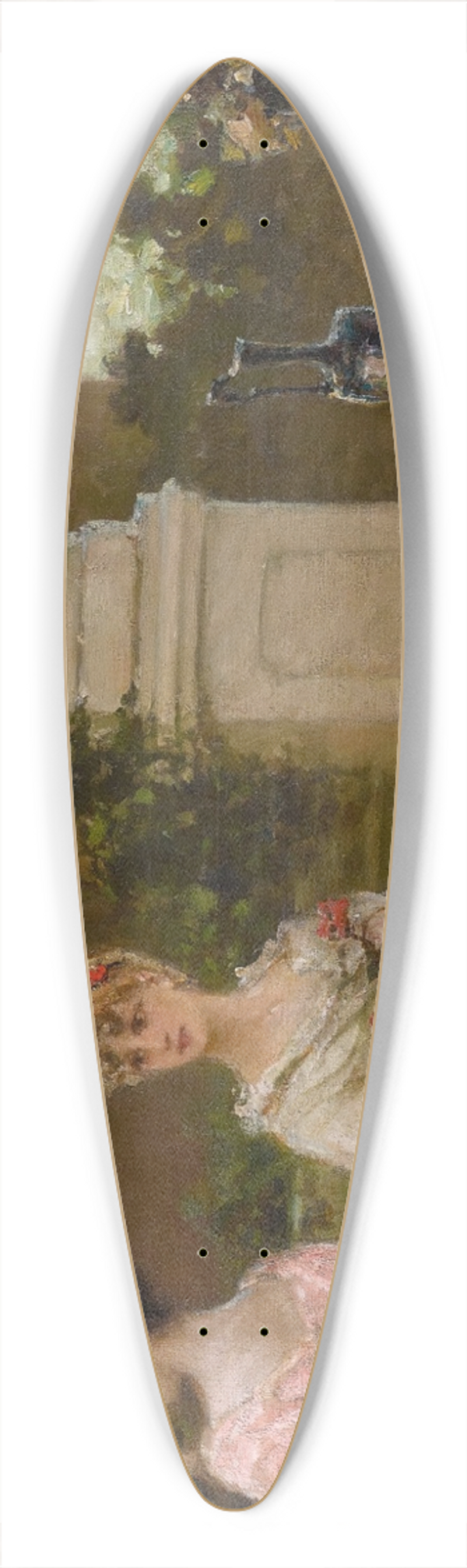 Wilhelm Kotarbiski - Arranging Flowers 39.3 inch art pintail longboard deck