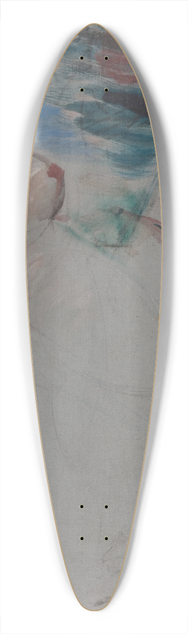 Wilhelm Lehmbruck - Reclining Female Nude 39.3 inch art pintail longboard deck