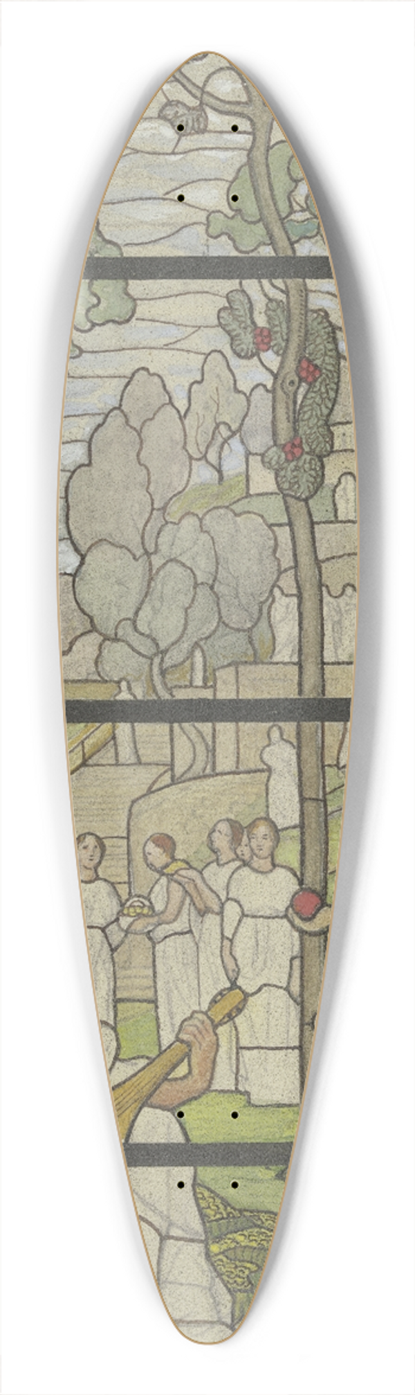 Wilhelm Ss - The blessed 39.3 inch art pintail longboard deck