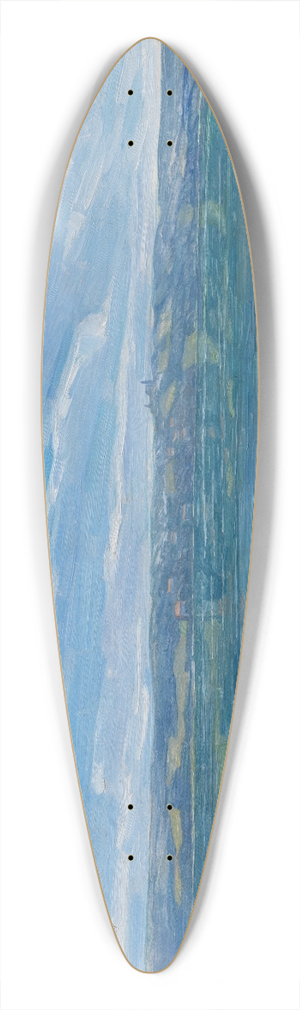 Wilhelm Trbner - Aussichtsplatz am Starnberger See 39.3 inch art pintail longboard deck