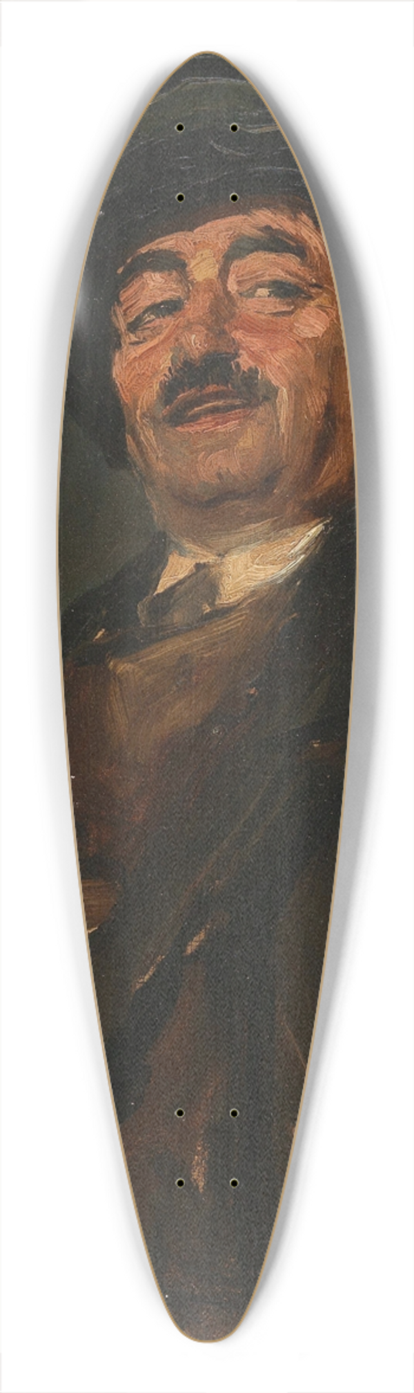 Wilhelm Trbner - Camille lachend 39.3 inch art pintail longboard deck
