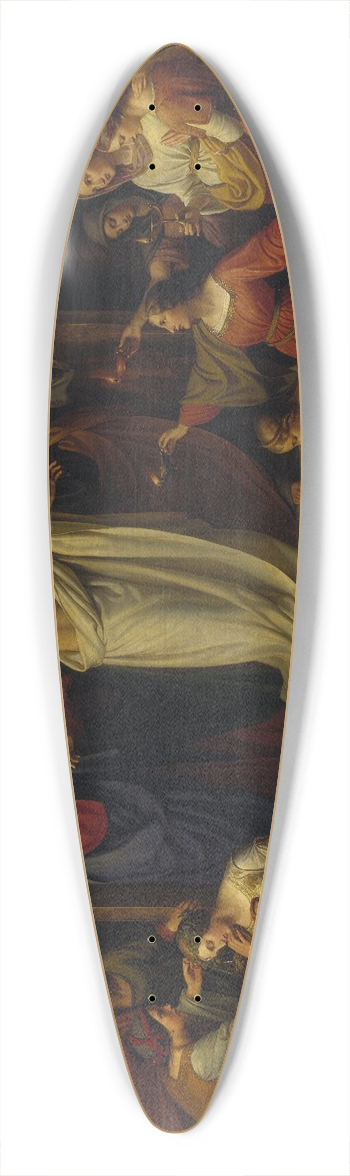 Wilhelm Von Schadow - The parable of the wise and foolish virgins 39.3 inch art pintail longboard deck
