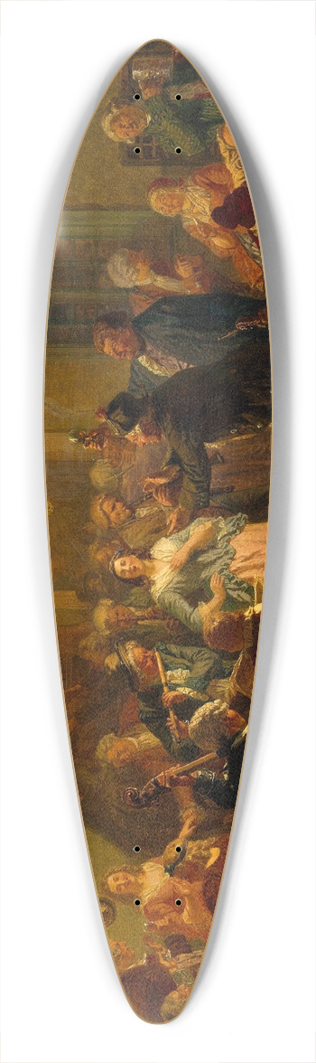 Wilhelm Wallander - The Concert at Tre Byttor 39.3 inch art pintail longboard deck