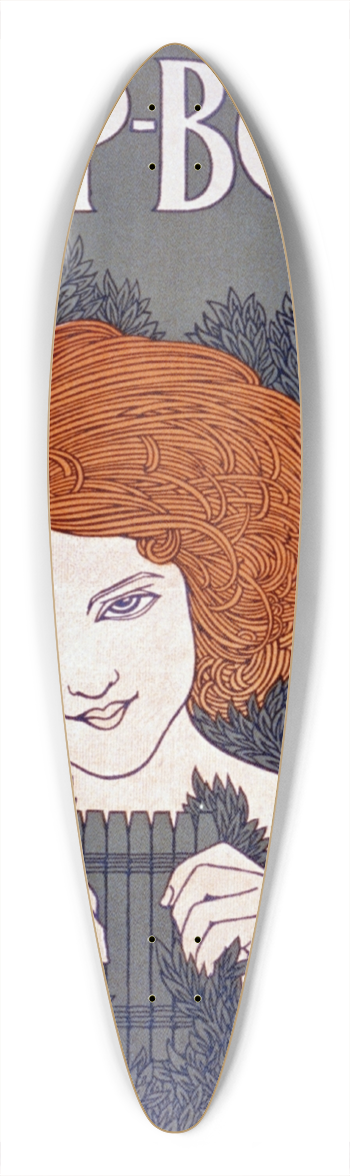 Will Bradley - The Chap-book 39.3 inch art pintail longboard deck