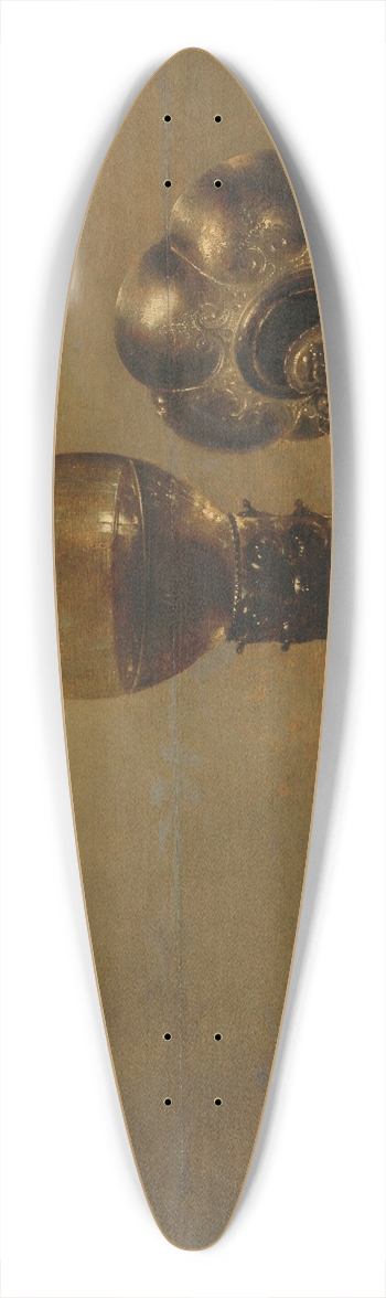 Willem Claesz Heda - Still Life with a Broken Glass 39.3 inch art pintail longboard deck