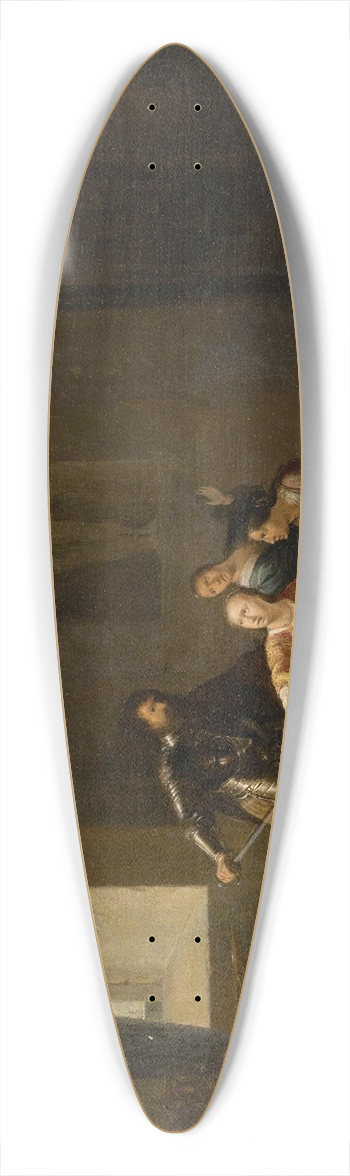 Willem de Poorter - Odysseus And Circe 39.3 inch art pintail longboard deck