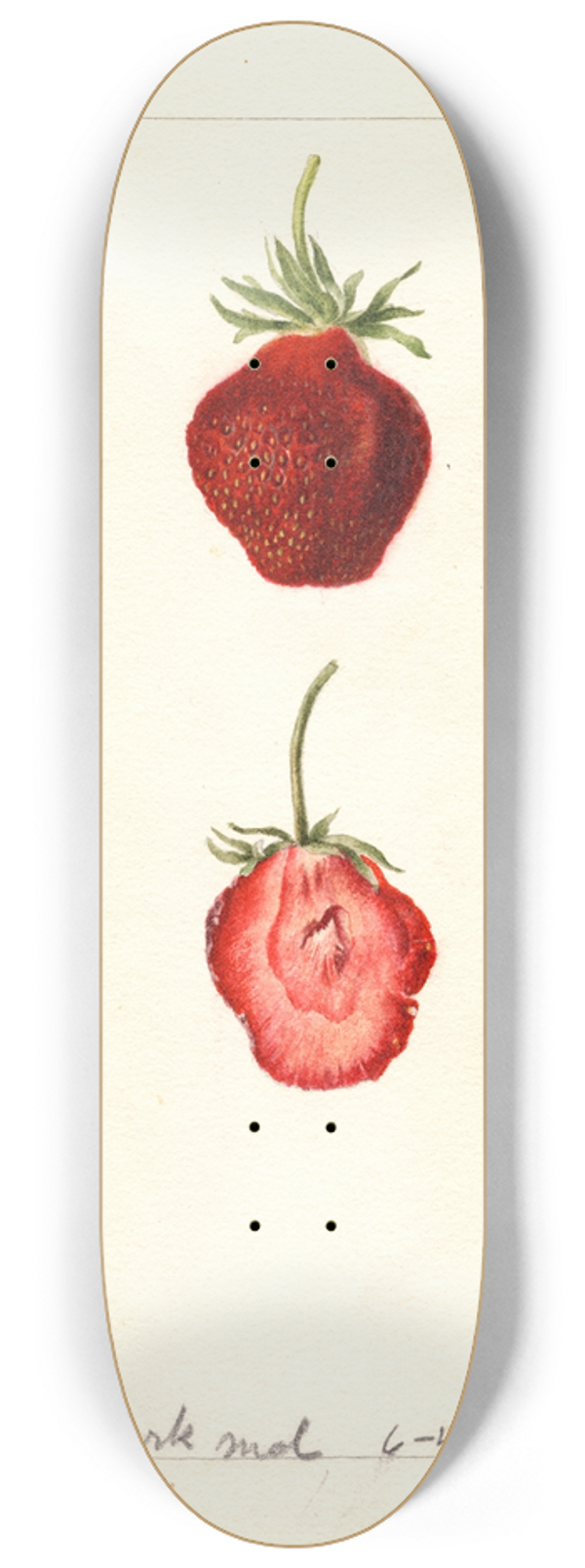 Deborah Griscom Passmore - Fragaria: Seaford 8.25 inch art skate deck