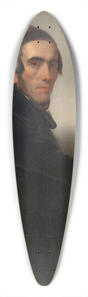 Willem Hendrik Schmidt - Self-Portrait 39.3 inch art pintail longboard deck