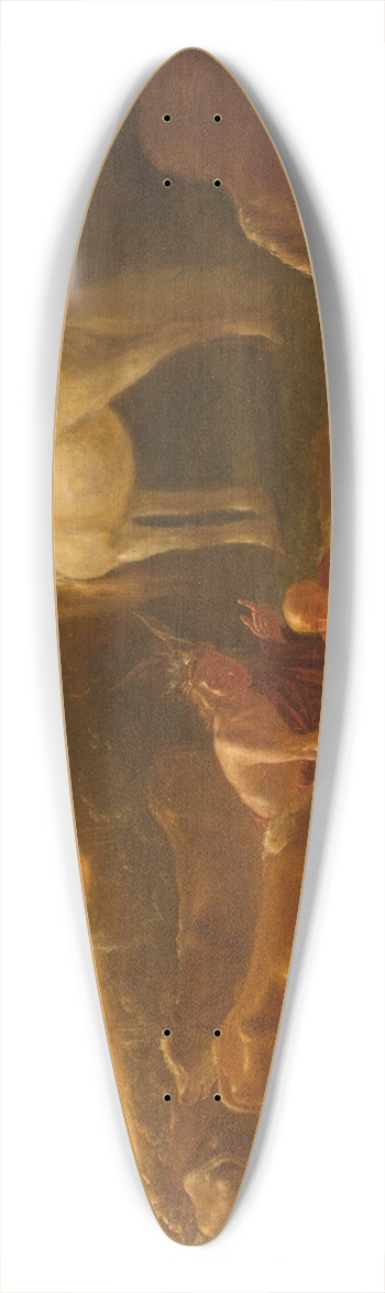 Willem Ossenbeeck - Mercury and Io 39.3 inch art pintail longboard deck