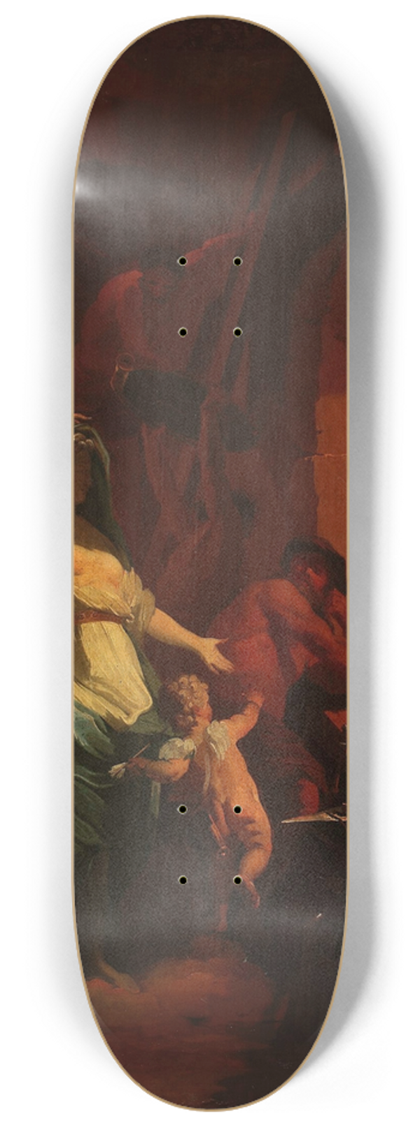 After Jean-Baptiste Jouvenet - Venus in the forge of Vulcan 8.25 inch art skate deck