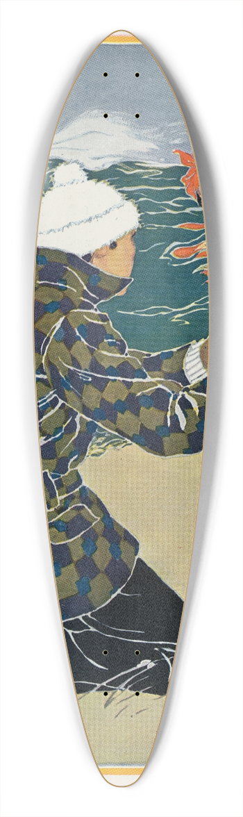 Will Hammell - A mid-winter martyr 39.3 inch art pintail longboard deck