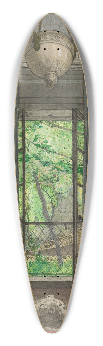 Will Heer - Untitled 39.3 inch art pintail longboard deck