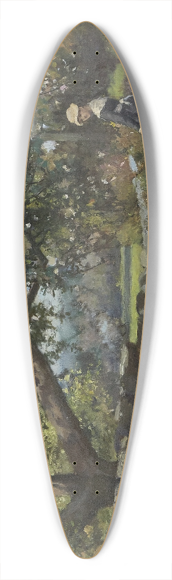 Will Hicock Low - Picking Up Spring Flowers 39.3 inch art pintail longboard deck