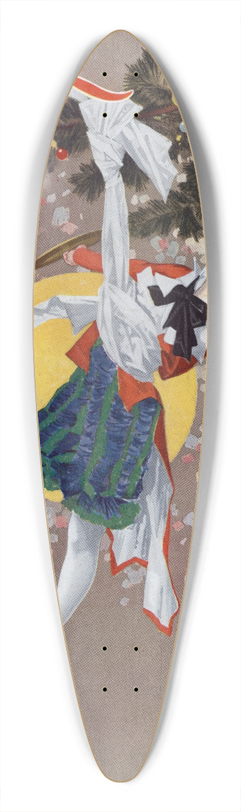 Will Houghton - Best on the tree 39.3 inch art pintail longboard deck