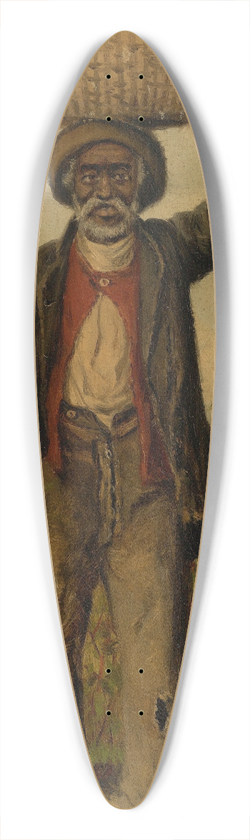 William Aiken Walker - Standing Man 39.3 inch art pintail longboard deck