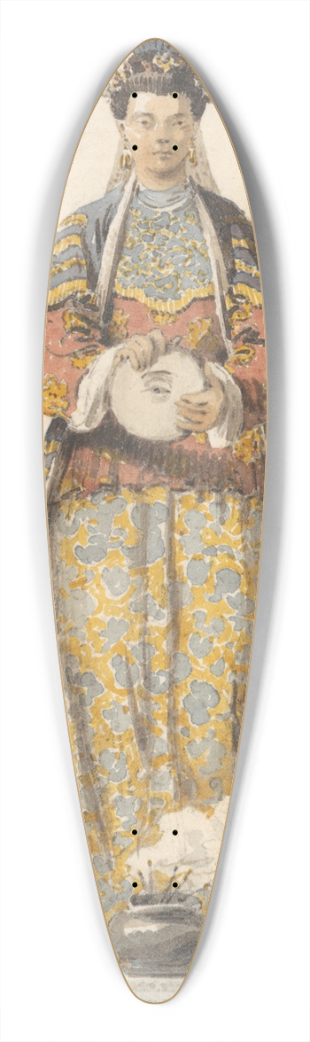William Alexander - A Goddess 39.3 inch art pintail longboard deck